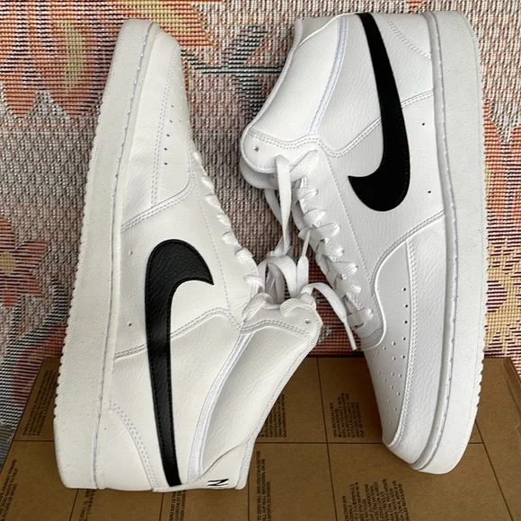 NIKE MEN’S COURT VISION MID Next Nature WHITE/BLACK-WHITE
DN3577 101 Sneakers - Picture 12 of 16